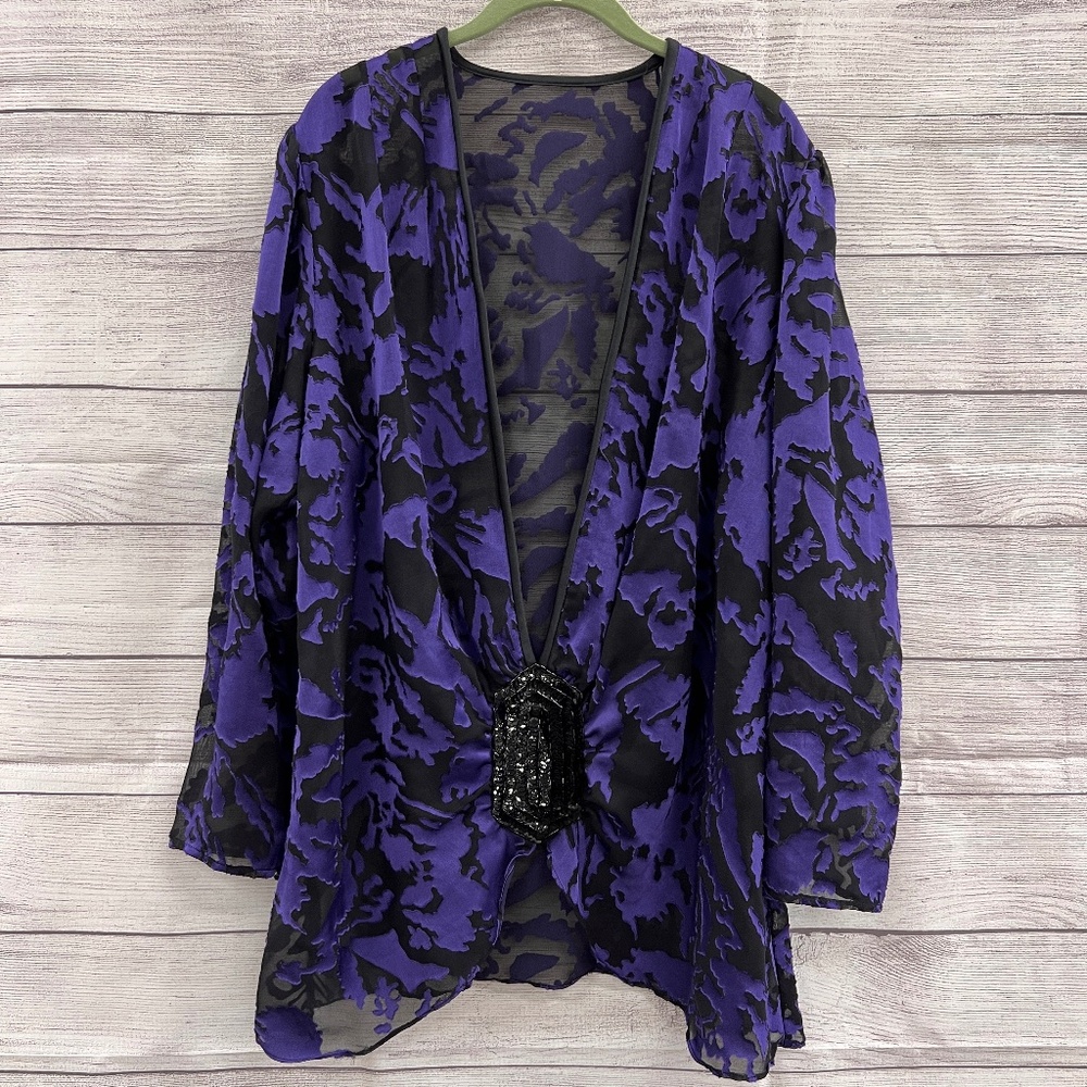 Embellished Sheer Overlay
